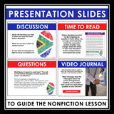 Nelson Mandela Nonfiction Reading Comprehension Article and Activities