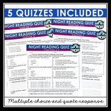 Night by Elie Wiesel Quizzes - Multiple Choice and Quote Quizzes - Answer Key