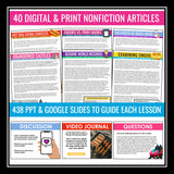 Nonfiction Article of the Week - Slides, Articles, & Activities - Digital Print