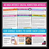 Nonfiction Article of the Week - Digital Reading Slides, Articles, & Activities