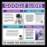 Nonfiction Reading Comprehension Digital Article and Activities - Life in Space
