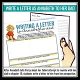 Percy Jackson and The Lightning Thief Activity - Write Annabeth's Dad a Letter