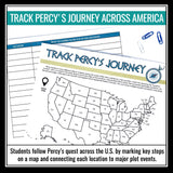 Percy Jackson and The Lightning Thief Activity Track Percy's Journey Across US