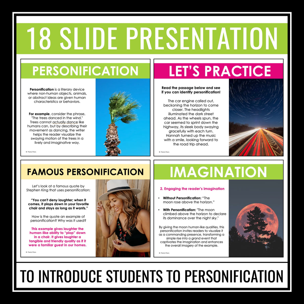 Examples Of Personification Literary Device