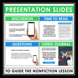 Nonfiction Reading Comprehension Article and Activities - Communication