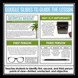 Point of View Slides & First, Second, & Third Person Digital Reading Activity