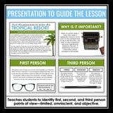 Point of View Slides & First, Second, and Third Person Reading Escape Activity