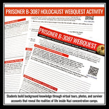 Prisoner B-3087 by Alan Gratz - Holocaust WebQuest Historical Context Assignment