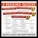 Prisoner B-3087 Quizzes - Multiple Choice and Quote Quizzes - Answer Key
