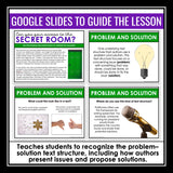 Problem and Solution Text Structure Slides & Digital Reading Activity Challenge