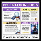 Nonfiction Reading Comprehension Article and Activities - Psychic Mediums