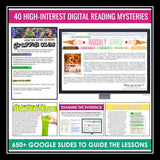 Reading Mysteries Program - Full Year Close Reading ELA Activities - Digital
