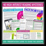 Reading Mysteries Program - Full Year Close Reading Inference Activities for ELA