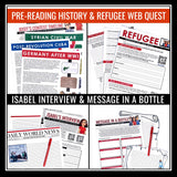 Refugee by Alan Gratz Activity Bundle - Creative Novel Activities & Assignments