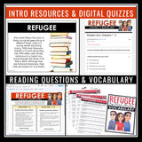 Refugee by Alan Gratz Unit Plan - Novel Study Reading Unit Digital Print Bundle