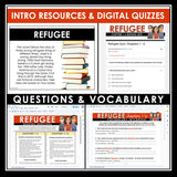 Refugee by Alan Gratz Unit Plan - Novel Study Reading Unit - Digital Version