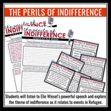 Refugee by Alan Gratz Activity The Perils of Indifference Elie Wiesel Connection