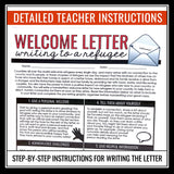 Refugee by Alan Gratz Activity - Welcome a Refugee Real-World Writing Assignment