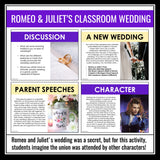 Romeo and Juliet Wedding Activity - Wedding Speeches and Vow Writing Act 2