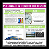 Setting of a Story Presentation & Story Element Escape Room Reading Activity