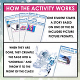 Writing Activity - Snowball Writing Collaborative Narrative Classroom Activity