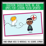 Socratic Seminar - Sports Age Limits Discussion Slides, Organizers, and Handouts