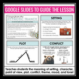 Story Elements & Literary Devices Slides & Digital Escape Room Reading Activity