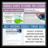 Subject Verb Agreement Grammar Escape Room Digital Activity, Slides, & Quiz