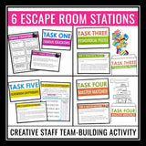 Escape Room Activity for Teachers and School Staff - Breakout Team Building