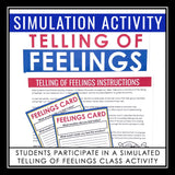 The Giver Activity - The Telling of Feelings Ceremony Novel Simulation Activity