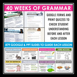 Grammar Challenge Digital Print Program - Lessons, Escape Room Games, & Quizzes