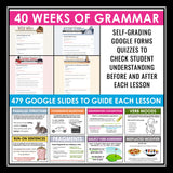 Grammar Challenge Digital Program - Lessons, Escape Room Style Games, & Quizzes