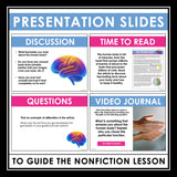 Nonfiction Reading Comprehension Article and Activities - The Human Body