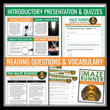 The Maze Runner Unit Plan - Novel Study Reading Unit - Digital Print Bundle