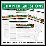 The Maze Runner Questions - Comprehension & Analysis Novel Chapter Questions