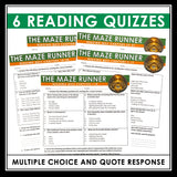 The Maze Runner Quizzes - Multiple Choice and Quote Quizzes - Answer Key
