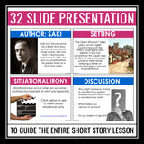 The Open Window by Saki - Short Story Unit Lesson, Assignments, and Activities