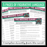 The Westing Game Figurative Language Assignments and Answer Keys