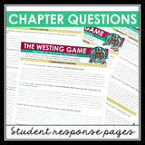 The Westing Game Reading Questions - Comprehension & Analysis Chapter Questions
