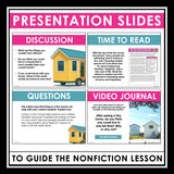 Nonfiction Reading Comprehension Article and Activities - Tiny House Movement