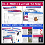 Touching Spirit Bear Activity Bundle - Creative Novel Activities and Assignments