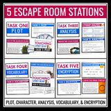Touching Spirit Bear Escape Room Review Activity for Ben Mikaelsen’s Novel