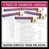 Touching Spirit Bear Figurative Language Assignments and Answer Keys