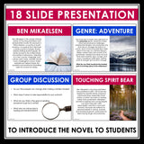 Touching Spirit Bear Introduction Presentation - Discussion, Author, Context