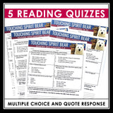 Touching Spirit Bear Quizzes - Multiple Choice and Quote Quizzes - Answer Key