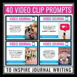 Video Journal Writing Prompts - Video Clip Opinion and Personal Writing Volume 1