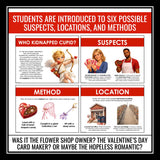 Valentine’s Day Mystery Activity – Who Kidnapped Cupid? ELA Skills Digital Game