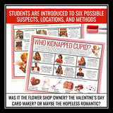 Valentine’s Day Mystery Activity – Who Kidnapped Cupid? Creative ELA Skills Game