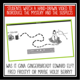 Christmas Mystery Activity - Missing Reindeer ELA Skills Holiday Class Activity