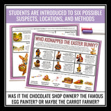 Easter Mystery Activity – Who Kidnapped the Easter Bunny? Creative ELA Game